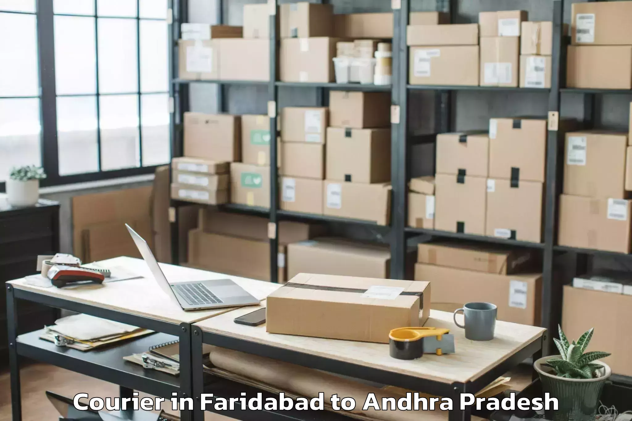 Affordable Faridabad to Uyyalawada Courier